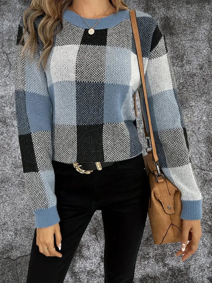 Drune | Karierter Pullover
