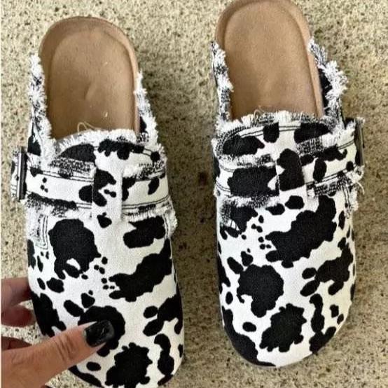 Drune | Bequeme Rutschfest Wohnung Schnalle Schuhe