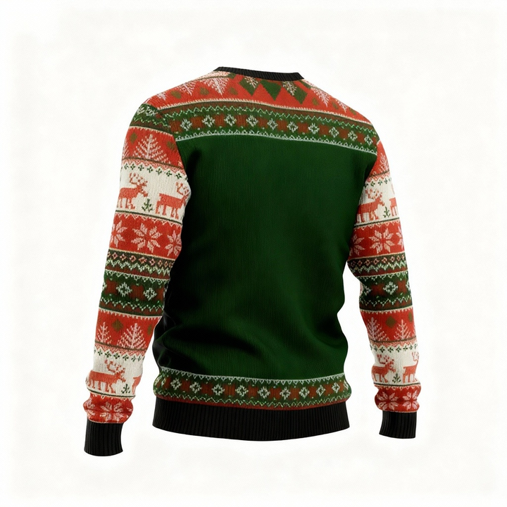 Drune | Santa Claus Print - Festival der hässlichen Weihnachtsdrücke Pullover