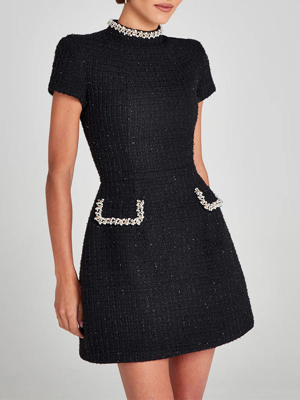 Drune | Besticktes Tweed Minikleid Für Frauen