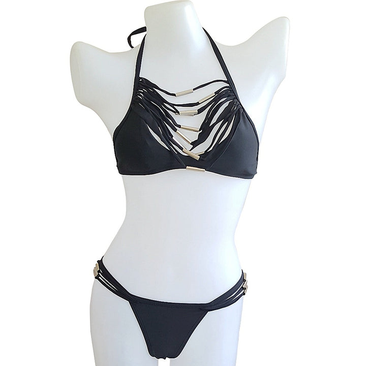 Damen Hochmodernes Bikini-Set mit stylischen Cut-Outs Drune