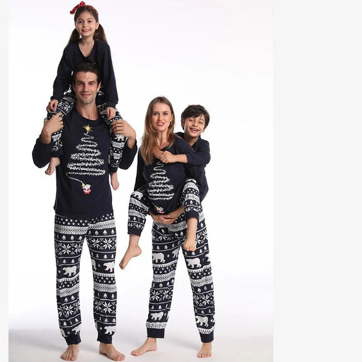 Drune | Stilvolle Winter Familien Weihnachts-Pyjama Set für Unisex