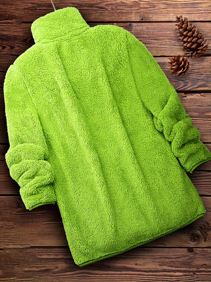 Drune | Plüschjacke Polyester Weich und Warm