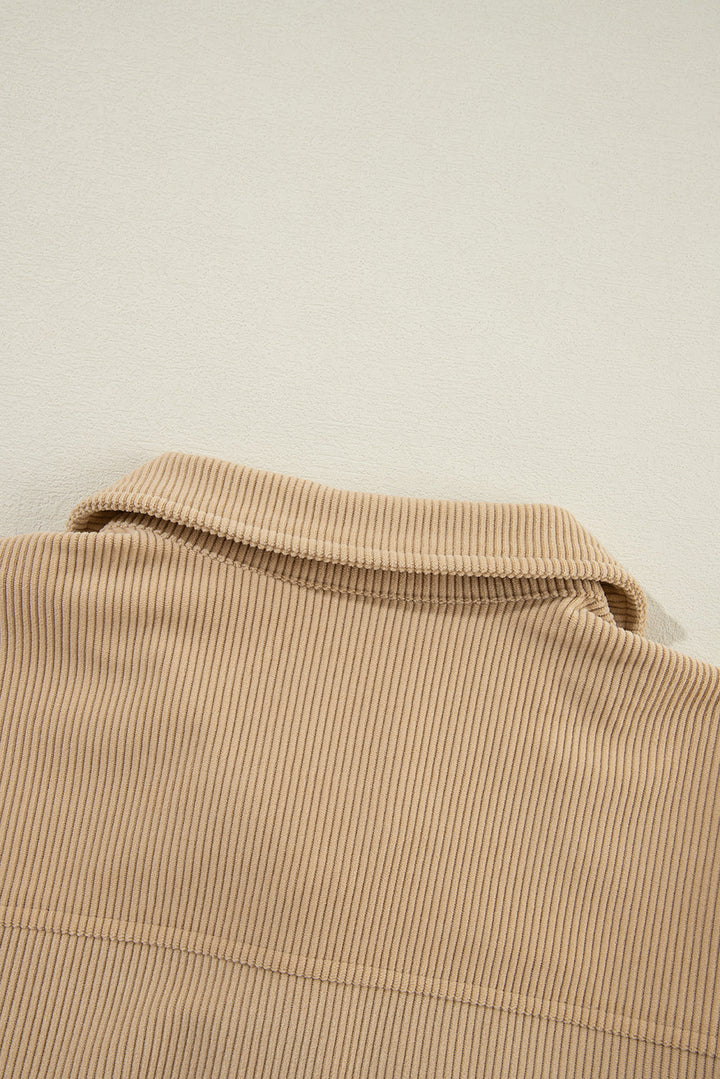 Drune | Cordurahemdjacke mit Rüschendetails Baumwollmischung Elegant und Modern