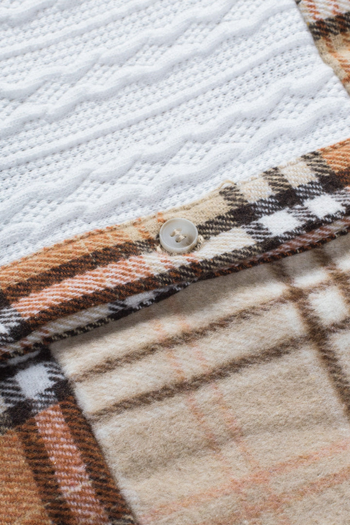 Drune | Gitterhemde mit Patchwork-details Baumwollmischung Perfekt Für Layering