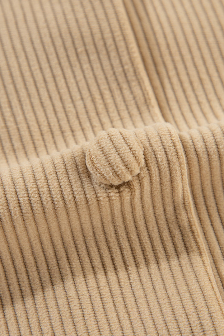 Drune | Cordurahemdjacke mit Rüschendetails Baumwollmischung Elegant und Modern