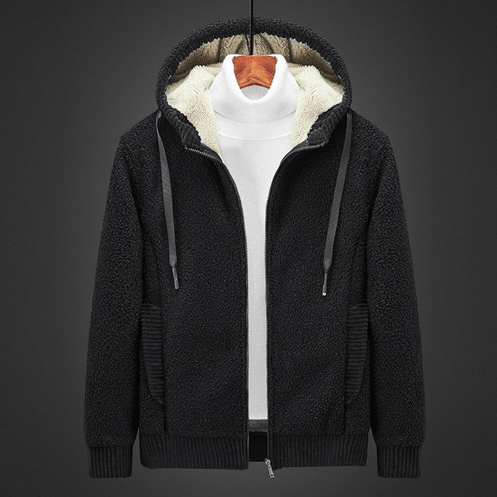 Drune | Warm gefütterter Sweater mit Reißverschluss und Kapuze