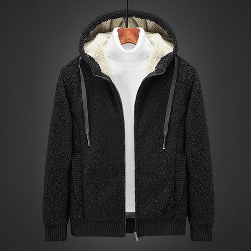 Drune | Warm gefütterter Sweater mit Reißverschluss und Kapuze