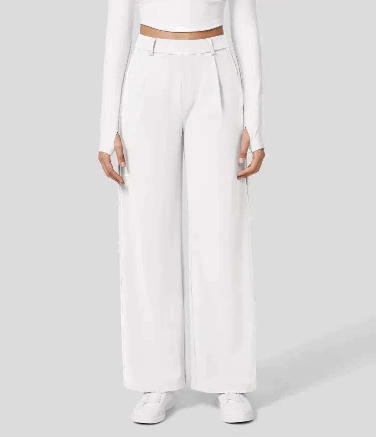 Drune | Damenhose mit weitem Bein - High Waist, Business & Casual geeignet