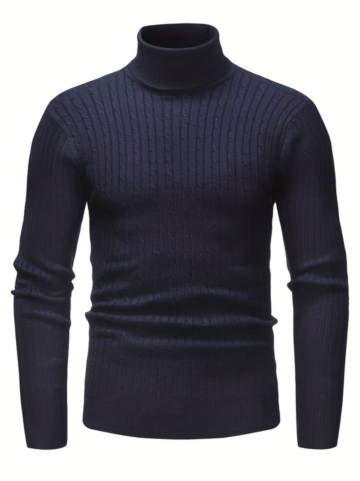 Drune | Kabelstrick Rollkragenpullover Weich und Warm Perfekt Für Herbst und Winter