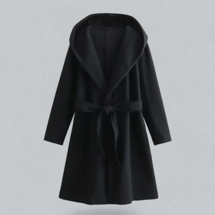 Drune | Damen Kapuzen Lang Trenchcoat