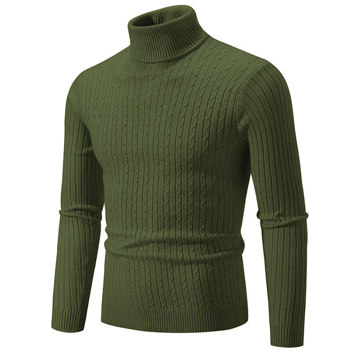 Drune | Luxuriöser gestrickter Rollkragenpullover für Männer