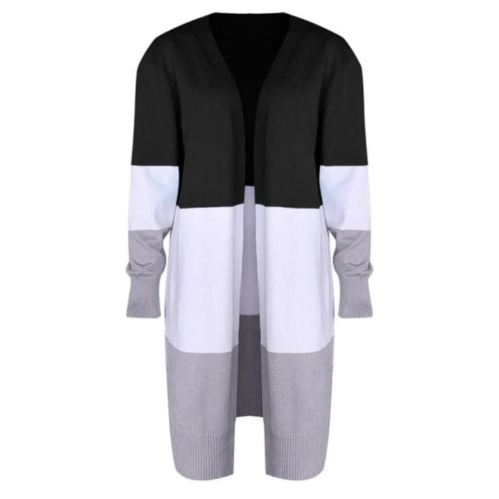 Drune | Strickjacke mit Farbblock und offener Front