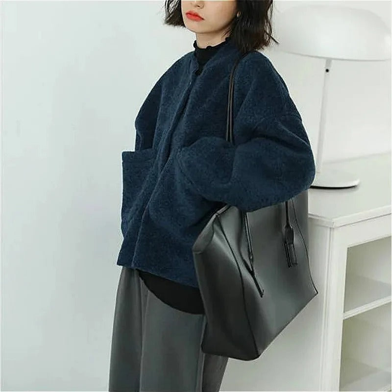 Drune | Flauschige Cardigan Jacke