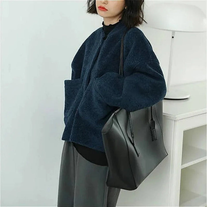 Drune | Flauschige Cardigan Jacke