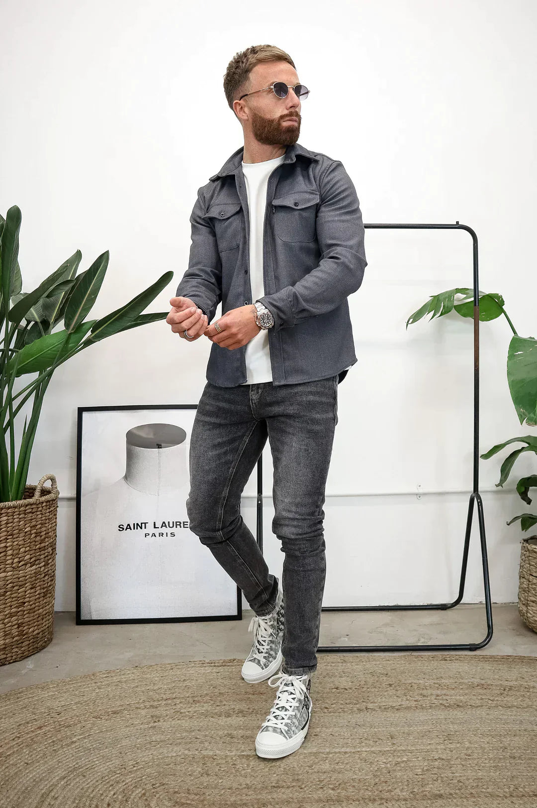 Drune | Premium-Jacke mit Knopfverschluss für Herren | Stylische und bequeme Jacke
