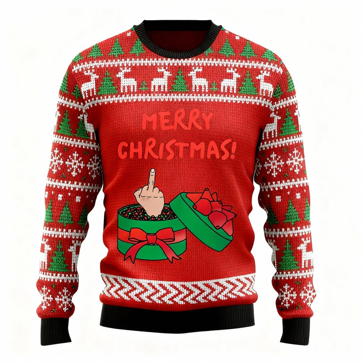 Drune | Weihnachtliches Geschenk Muster Design Pullover - Hässlich & Gemütlich Unisex Pullover