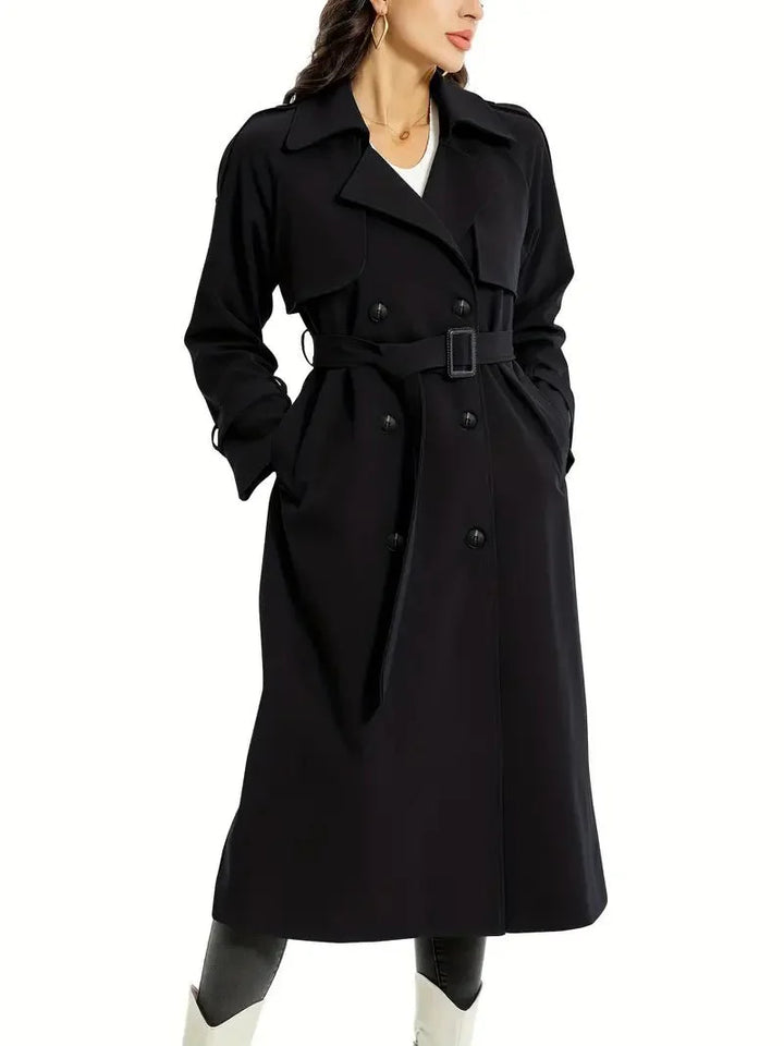 Drune | Taillierter Trenchcoat - Doppelreihiges Design - Zeitlose Eleganz - Ganzjahres-Lagen