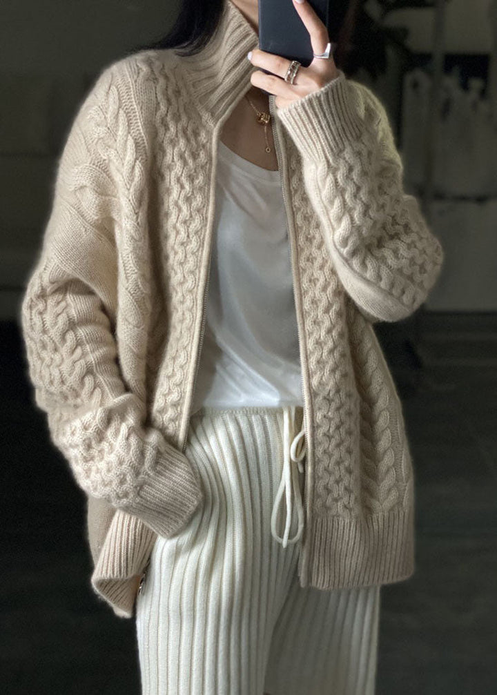 Drune | Strickjacke mit hohem Halsausschnitt