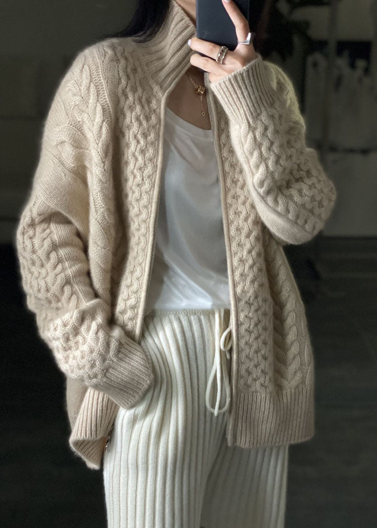 Drune | Strickjacke mit hohem Halsausschnitt