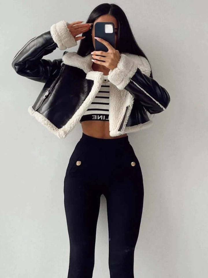 Drune | Damen Fleecefutter Kurze Jacke