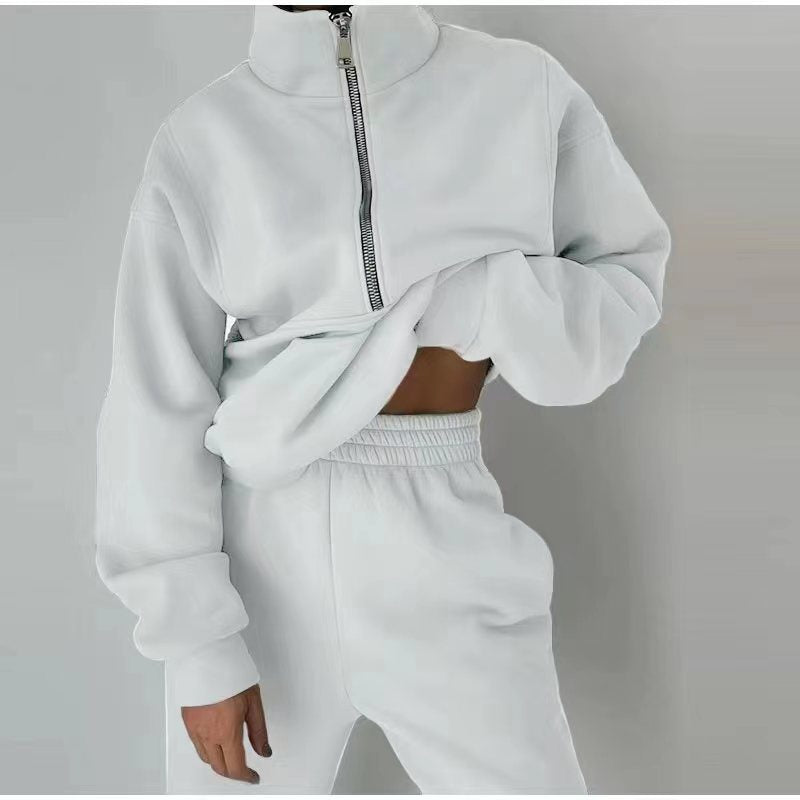 Drune-Sweatshirt und Hose für Damen bekleidung mit Reiß verschluss