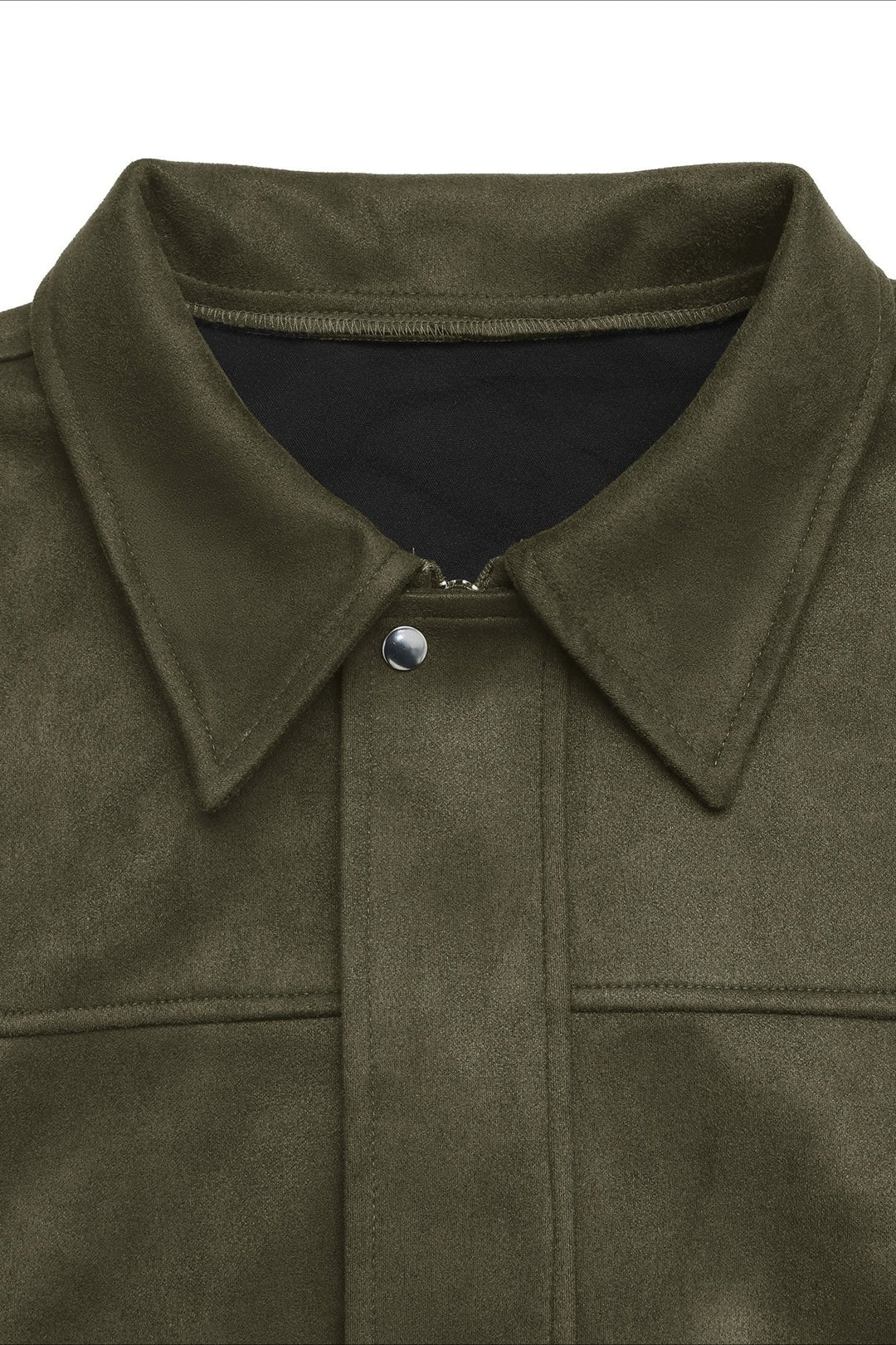 Drune | Kragen Wildleder-Look Bomberjacke