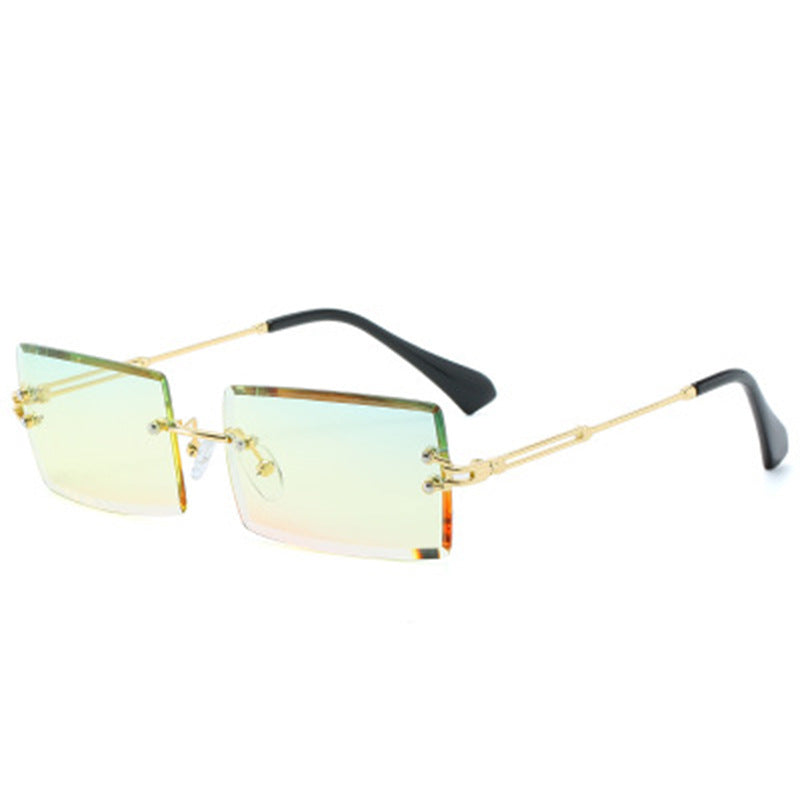 Drune | Modische Rechteckige Sonnenbrille Im Retro Stil