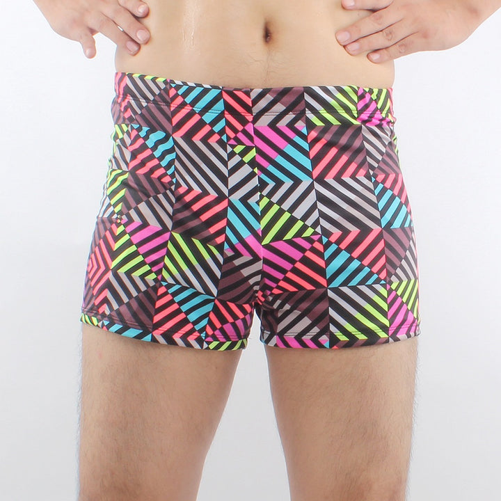 Herren Schwimmshorts mit buntem Muster Drune