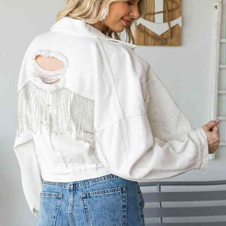 Drune | Zeitgenössische Denim Jacke mit Kragen