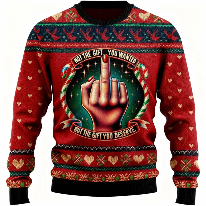 Drune | Lustiger Muster Druck - Ferien Ikonographie Ugly Sweater