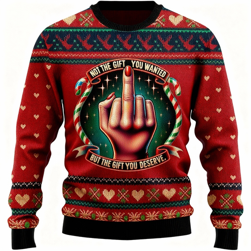 Drune | Lustiger Muster Druck - Ferien Ikonographie Ugly Sweater