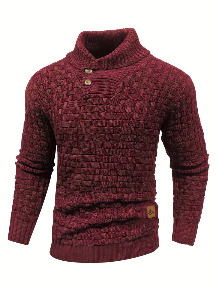 Drune | Strickpullover mit Geflochtenem Muster Klassisch und Bequem Perfekt Für Den Alltag