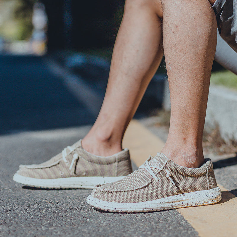Ezra | Britische Segeltuch-Sneaker für Herren