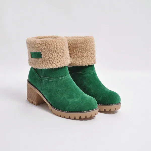 Drune | Damen Weiche Wasserdichte Stiefel mit Wollfutter