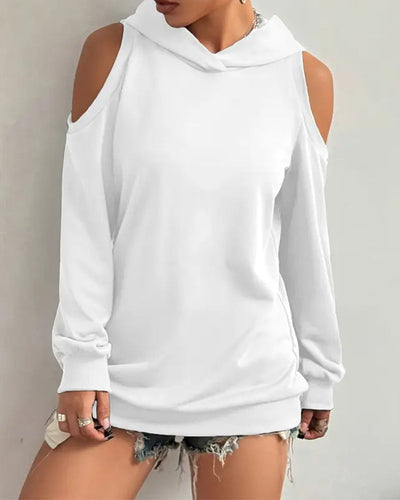 Drune | Überdie Schulter Kapuzenpullover or Schulterfreier Kapuzenpullover mit Kapuze