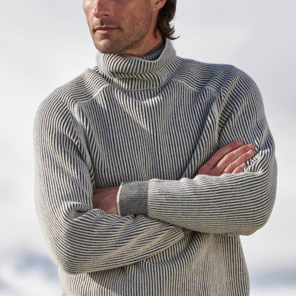 Drune | Turtleneck Strickpullover Baumwolle und Polyester Komfortabel und Warm