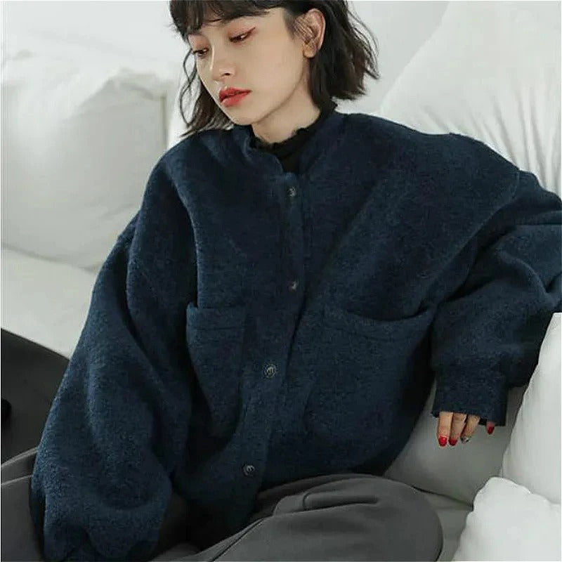 Drune | Flauschige Cardigan Jacke