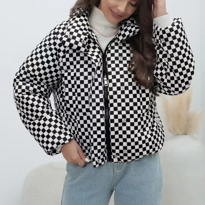 Drune | Women's quilted windbreaker with high collar