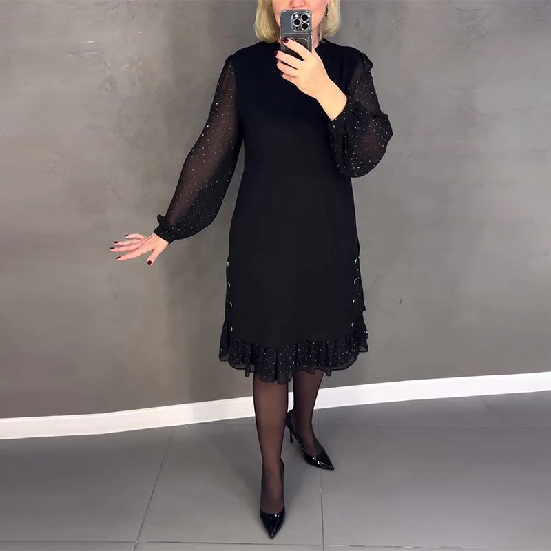Drune | Kleid mit Langen Ärmeln und Punkten