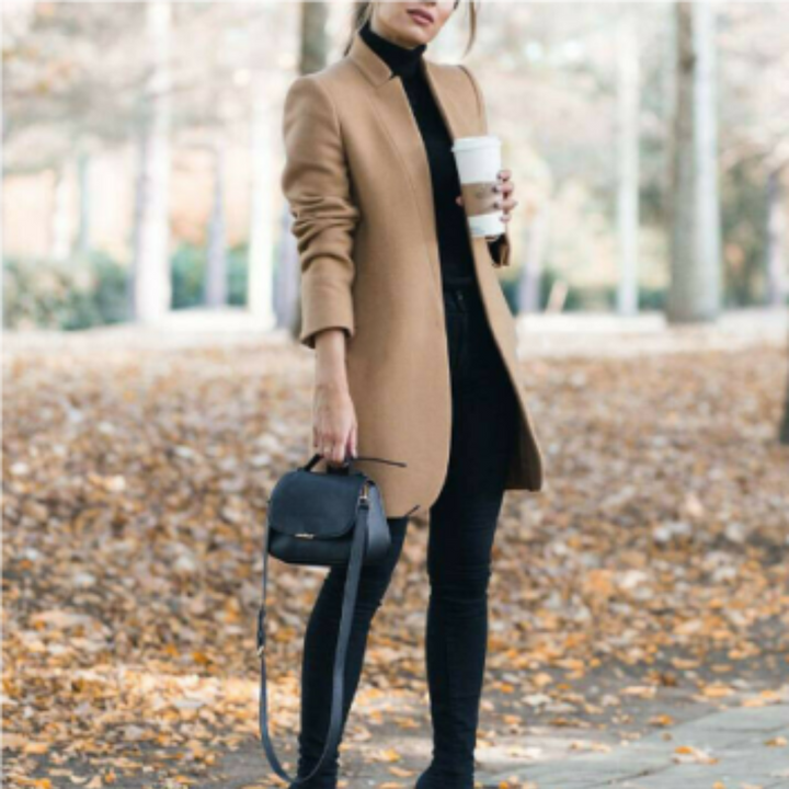 Drune | Damen Stehkragen Wintermantel mit zeitlosem Design