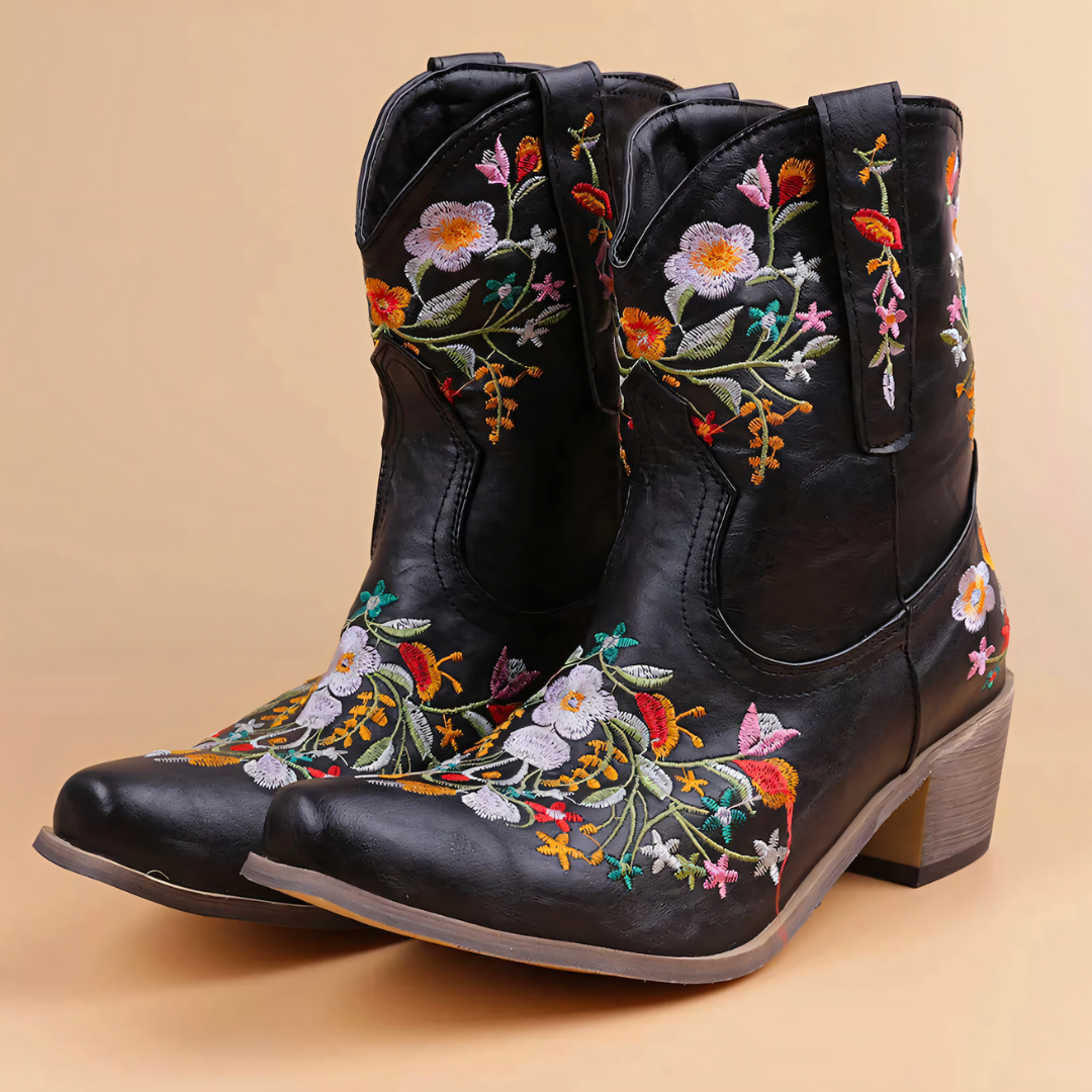Drune | Wetterbeständige Vintage Cowgirl-Stiefel