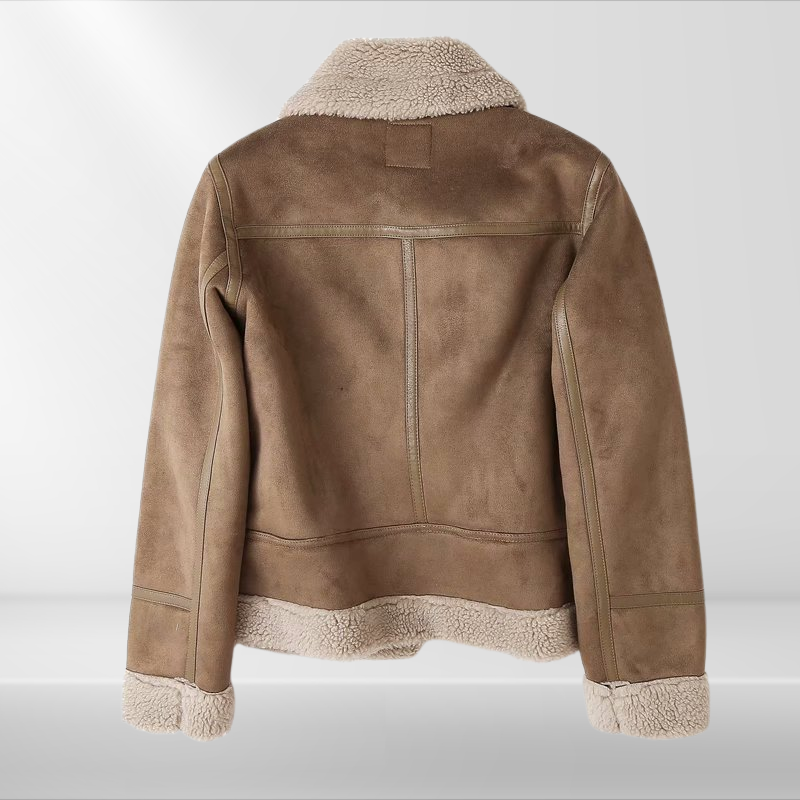 Drune | Damen-Sherpa-Bomberjacke
