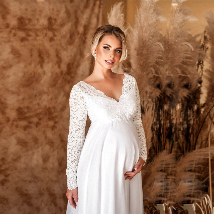Elegantes Spitzen-Maxikleid für besondere Anlässe | Drune