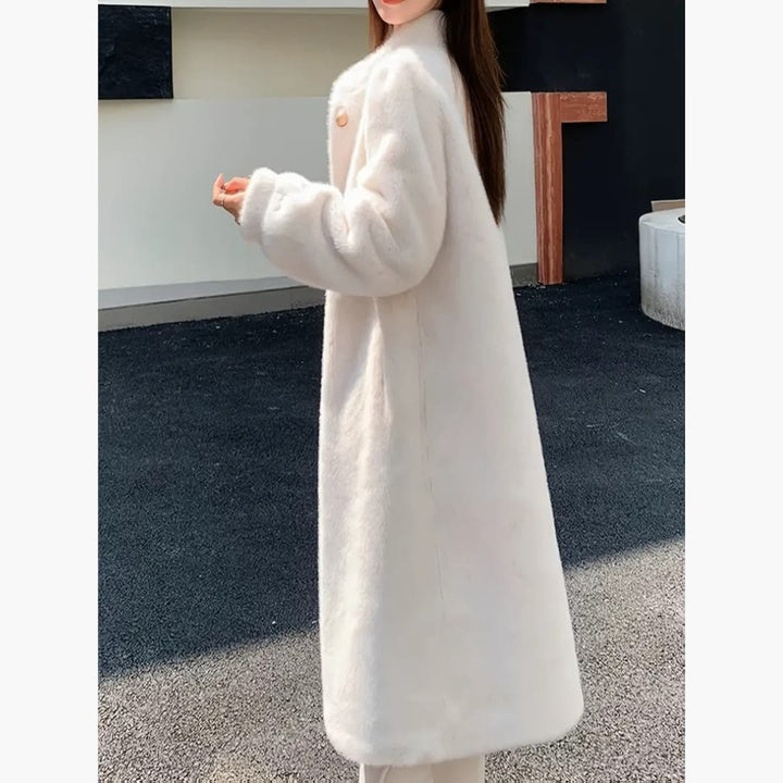 Drune | Eleganter Pelzmantel aus Kunstfell für Damen