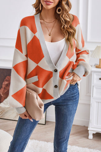 Drune | Damen Patchwork-Weste mit V-Ausschnitt und Karos
