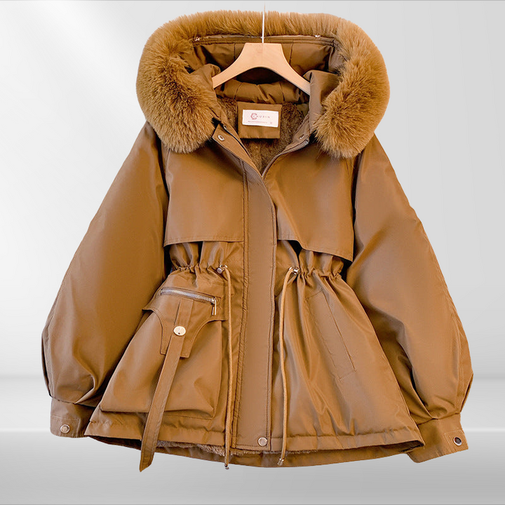 Drune | Damen-Daunenjacke mit abnehmbaren Kragen
