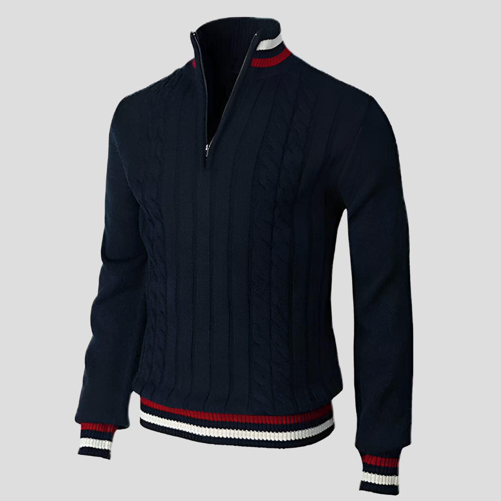 Drune | Stilvolle Reißverschluss-Strickjacke für Herren
