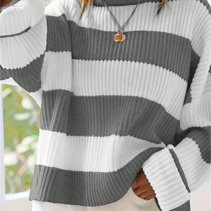 Drune | pullover strick - Gestreift & Oversize