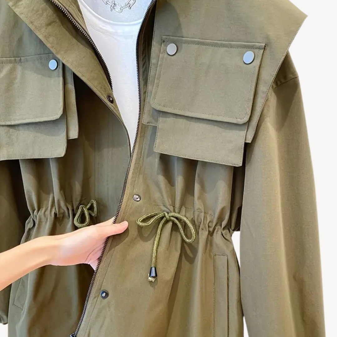 Drune | Lässige Utility-Jacke mit Taschen für Frauen